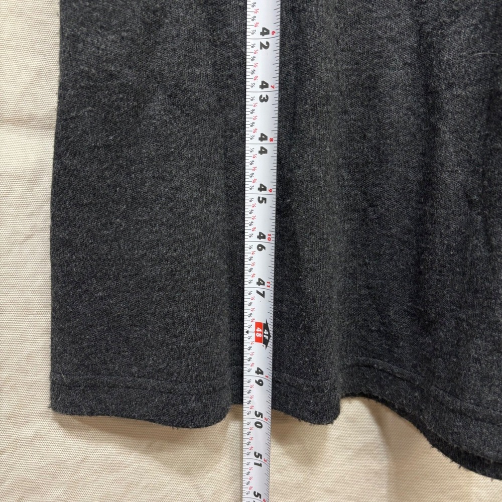 Vintage Maurices Gray Knit Sleeveless Maxi Dress 90s Made in USA Size 9/10 9838 - Picture 6 of 7
